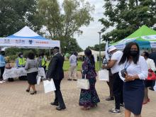 Health partners displaying at their pavilions at Tsholofelo Park in Gaborone their services addressing Healthy Lifestyle 