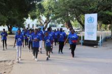 WHO Tanzania team on the walk