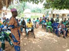 Child vaccination at Obele, a boundary town between Nigeria and Benin Republic