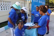 Blood pressure screening was provided during the event