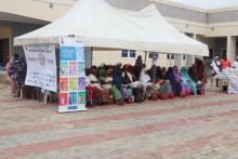 Dr. Richard Lako giving his remarks at the flag-off.