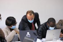 WHO AMR experts Dr Alessandro Patriarchi during the training 