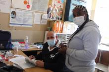 Mark Bezuidenhout is an enrolled nurse at the Epako Clinic in Gobabis. He was trained on the clinical handbook and uses this knowledge to better serve his patients. 