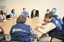 En visite en RDC, une délégation de l’USAID se joint aux efforts de l’OMS et des autres partenaires pour accélérer l’éradication de la polio et la lutte contre les maladies évitables par la vaccination