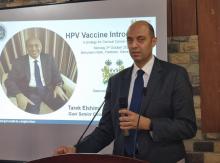 Statement by Tarek Elshimi, Gavi Senior Country Manager. Funding for the introduction of this vaccine was provided by Gavi