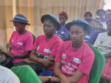 School children participating in the launch