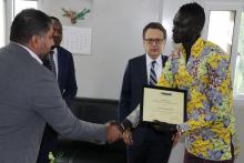 Bob Keegan Polio Eradication Heroes Fund was awarded to Mr Daniel Deng Galuak 