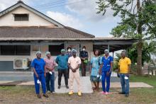 The case management team that successfully managed Ghana's third MVD case