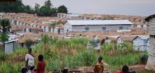 Une vue partielle du site de déplacés de Likasi, à une vingtaine de kilomètres de Kalemie, dans la province du Tanganyika