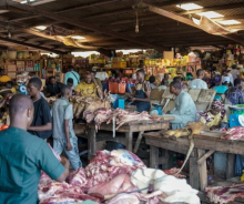 Cross section of a market in Abuja 