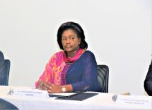 Michelle Ndiaye, Représentante spéciale de la commission de l'Union africaine en RDC, l'une des invités de marque à l'ouverture de la formation