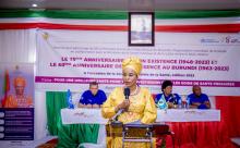 Lors de l'allocution de SE La Première Dame de la République du Burundi.