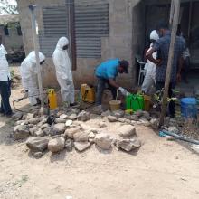 Decontamination of a deceased apartment.