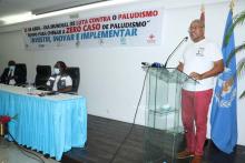 Sua Excelencia o Ministro da Saúde, Celsio Junqueira no encerramento do workshop de validaçao do PNEP