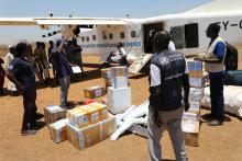 WHO South Sudan delivered 1.5 metric tons of medical supplies for continuity of healthcare services in Renk