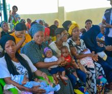 Cross section of mothers and children at the Africa Vaccination Week celebration in Osun State