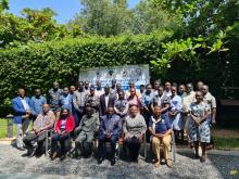 Participants posing for a group photo