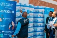 donated cholera kits and medical supplies 