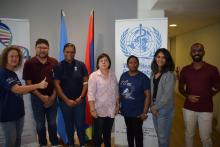 UNDP team participating in the blood donation day at WHO Mauritius - 16 June 2023