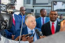 Jean Todt and Hon. Minister of Transport and Infrastructural Development, Hon. F. Mhona;