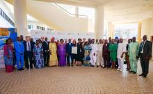 Vue partielle des participants à la cérémonie de célébration de l'élimination du trachome au Bénin