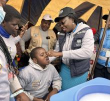 Administering Polio Vaccine