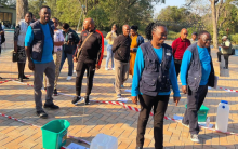 Simulation exercise with WHO personnel at a Cholera preparedness/readiness and response training in Limpopo