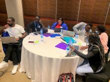 Namibia team attending the inaugural training on the Epidemic Intelligence for Open Sources (EIOS) 