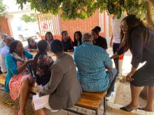 Group work as part of the tobacco control training in Otjiwarongo 