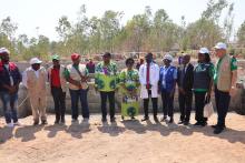 H.E President Dr Lazarus Chakwera inspects the new wings being constructed at Chima Health Center