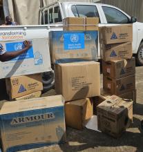 Medical supplies donated by WHO to MOH
