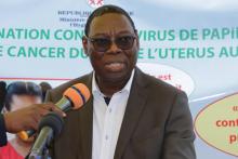 Dr WOTOBE K. Marin, secrétaire général du ministère de la santé, au lancement de la campagne de vaccination