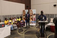 The nationwide polio vaccination campaign was officially launched by H.E. Hussein Abdelbagi Akol.