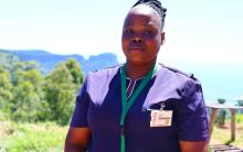 Dedicated community health worker who checks on community members affected by NCD's and other health issues in iLembe district