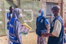 WHO technical experts providing guiding to the teams deployed to conduct active case search at the affected communities. © Kingsley Igwebuike/WHO