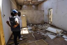 Centro de Saúde de Mecufi Sede destruído após o ciclone Chido. Foto: Tiago Zenero/WHO Mozambique.