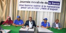 7 avril 2025 : les officiels à la célébration dans la salle de conférence de l'EMSP