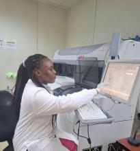 lab technician at work