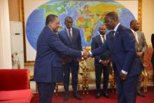 Le nouveau Représentant de l’OMS au Congo présente ses lettres de créance au Ministre des Affaires Étrangères, de la Francophonie et des Congolais de l’Étranger