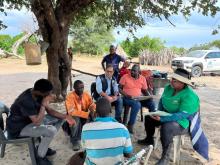 WHO experts engaging with the community on the ground