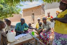 Distribution du traitement contre l'onchocercose dans le district sanitaire de Cibitoke
