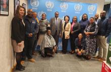 WHO Botswana team with Ms. Wenyan Yang