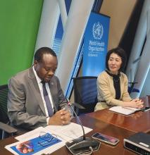 Dr. Fabian Ndezako and Ms. Wenyan Yang
