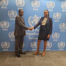 WR with Ms. Nthisana Motsete-Phillips, Botswana’s incoming Permanent Representative to Switzerland and the United Nations in Geneva