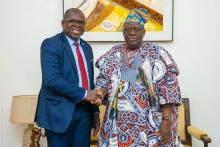 Dr Kouamé Jean Konan, Représentant de l'OMS au Béninreçu en audience par Son Excellence Louis Gbèhounou Vlavonou, Président de l’Assemblée nationale