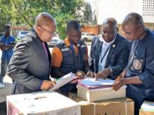 signing of donation documents