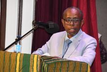 Le SG du ministère de la Santé pendant son allocution au nom du ministre