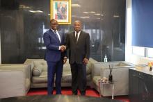 Le Représentant de l'OMS au Congo avec le Directeur général de la Fondation SNPC