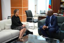 La Représentante intérimaire de l’OMS en RDC rencontre pour la première fois le ministre de la Santé publique, Hygiène et Prévoyance sociale