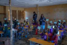 Vaccination team during MR campaign